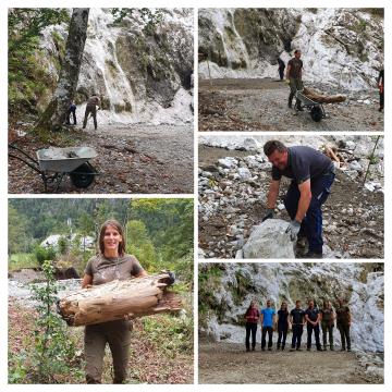 3 Delovna akcija - urejanje poti v Logarski dolini